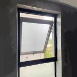 Insect Resistant Aluminum Alloy Fiberglass Retractable Screen Door Customized