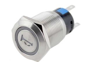 Quality 19mm Stainless Steel Anti Vandal Push Button Switch With Horn Led Waterproof wholesale