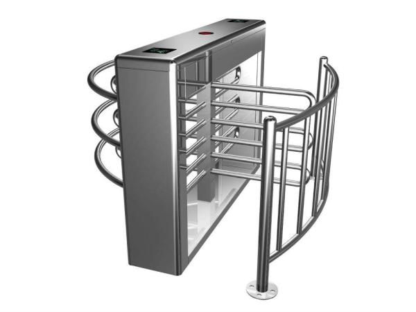 IC Card Half Height Turnstile Gate No Noise Outdoor Turnstile For Parks Crowd