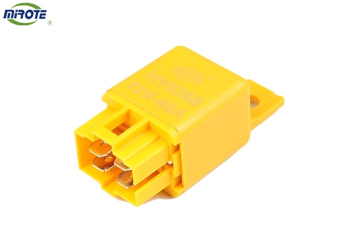 4 Pins Car Air Conditioner Relay 12V/ 24V 40 Amp Lightweight With Yellow Cover