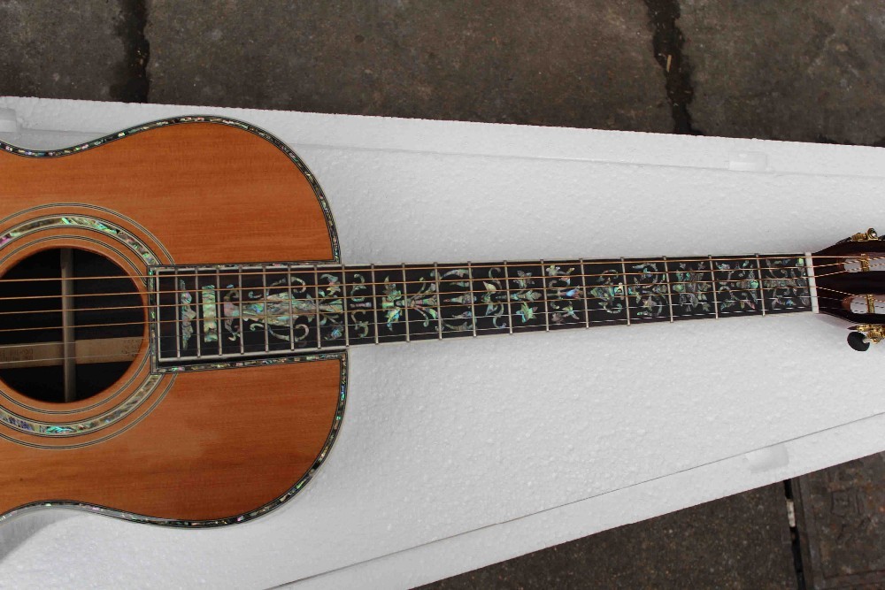 Solid Cedar Top 000 Style 39" Acoustic Guitar 00045 guitar with Fishman EQ 301