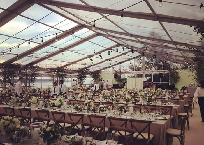 PVC Fabric Aluminium 25m Transparent Marquee Tent