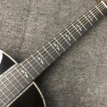 Custom O Body 39 Inch Abalone Binding Sunburst Color Acoustic Guitar Accept