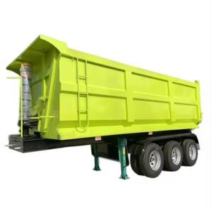 Quality ABS Anti-lock Braking System 75 Ton U-Shape Side Dump Semi Trailer Dumper Trailers wholesale