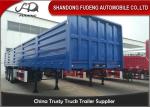 CE / ISO 3 Axles 50 Tons Side Wall Semi Trailer Carry Cement Bags Goods