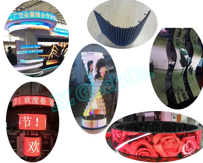Indoor full color flexible led screen