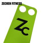 Carbon Fiber Crossfit Hand Grips Plam Green Leather 2 Hole 2mm Pull Up Hand