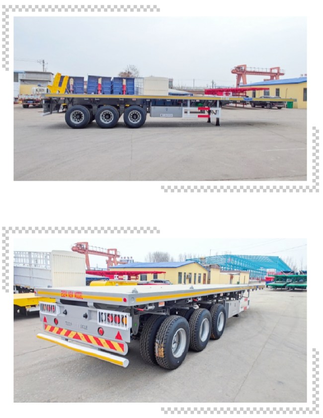 3 Axle 40 Ft Flatbed Trailer for Sale Near Me