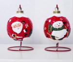 Creative Paint Santa Claus Shining Ceramic Decoration