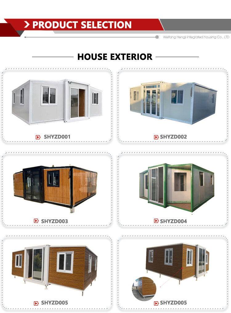40ft Double-Wing Expansion Container House with Design and EPS Sandwich Panel Roof