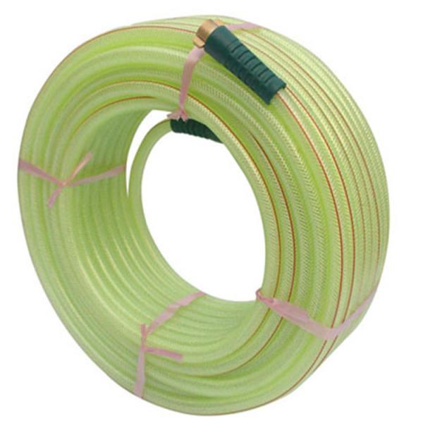 clear fiber reinforced flexible hose PVC transparent wall braided water pipe