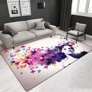 Quality Customized Size Artistic Modern Design 3D Printed Polyester Fiber Living Room Carpet Hotel Area Rugs wholesale