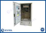 Two Compartments Outdoor Telecom Cabinet 30U 19" Rack For Base Station
