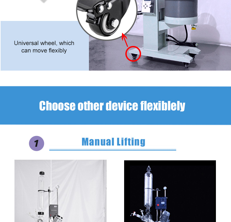 PID temperature control LCD control 5l Rotary Evaporator
