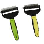 Double Sided Pet Comb Brush Deshedding Tools For Dogs Dense Treatments Open Knot