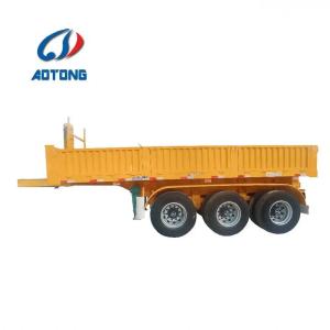 Quality 60T Rear Dump Trailer 3 Axle Hydraulic Cylinder Ending Tipper Semi-Trailer with Materials wholesale