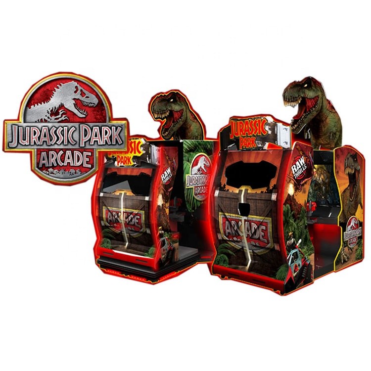 1 - 2 Players Rambo Shooting Arcade Machine New Jurassic Park Funshare 350KG Weight