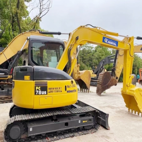 Second hand Komatsu pc78us mini excavator with low working hours and good condition