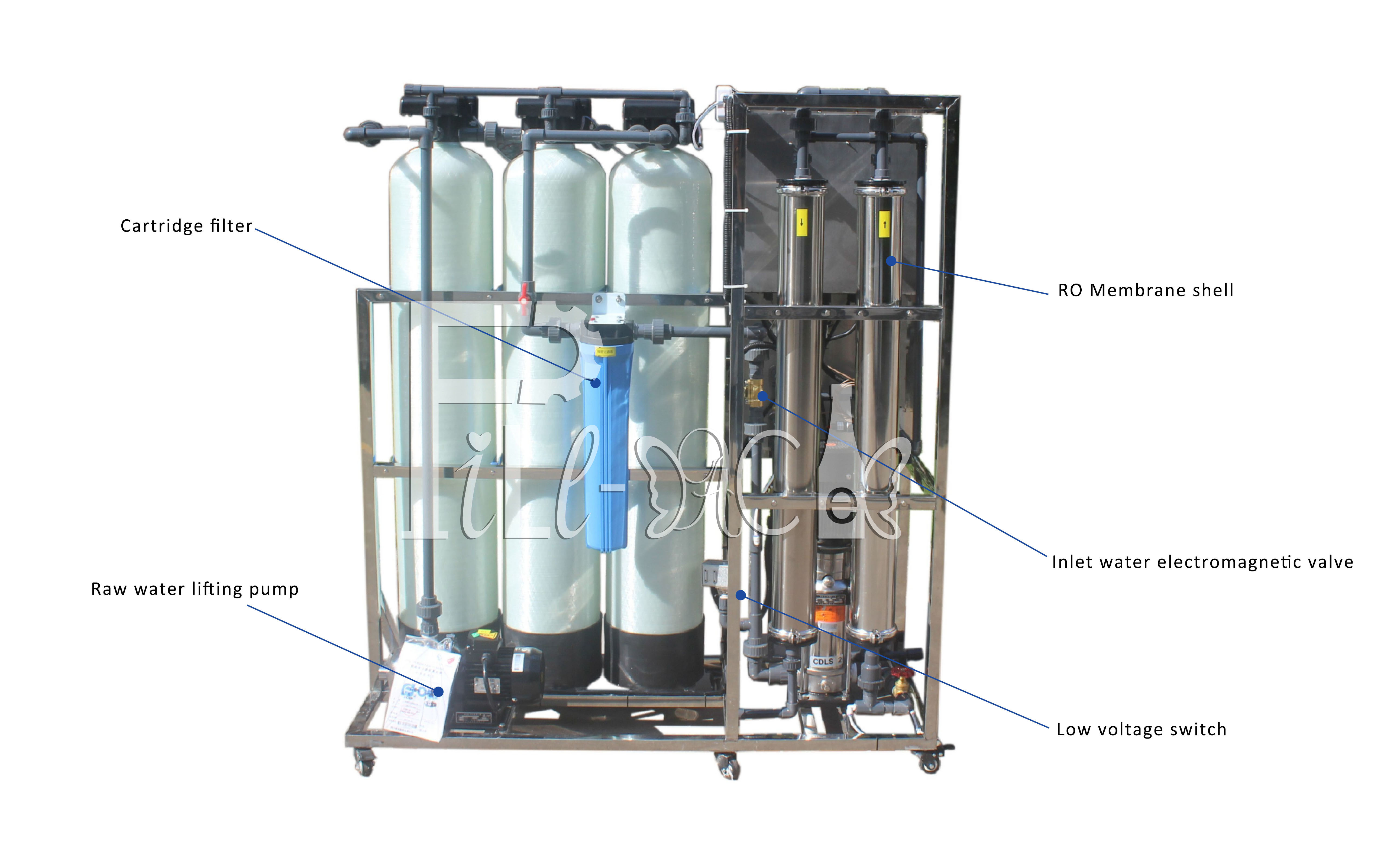 500LPH Pure Drinking Mineral Water Treatment RO Water Purifier Machine