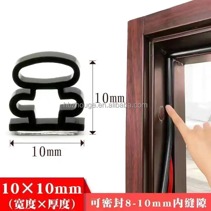 3M Adhesive I-Shaped Strip Customized Silicone Sealing for Anti-Theft Door Protection