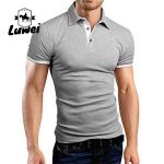 Summer Oversized Cotton Polo T Shirts Short Sleeve With Embroidery Logo