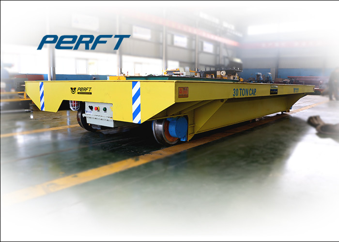 Motorized 20t Coil Transfer Trolley Heavy Load Battery Powered For Factories