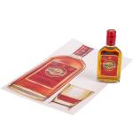 Transparent Sticker Printing for Brandy Whisky Vodk bottle label