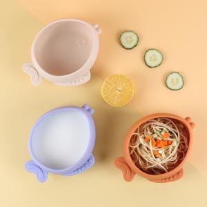 Quality Anti Slip And Drop Resistant Silicone Baby Bowl With Super Strong Suction At The Bottom Baby Self Feeding Silicone Bowl wholesale