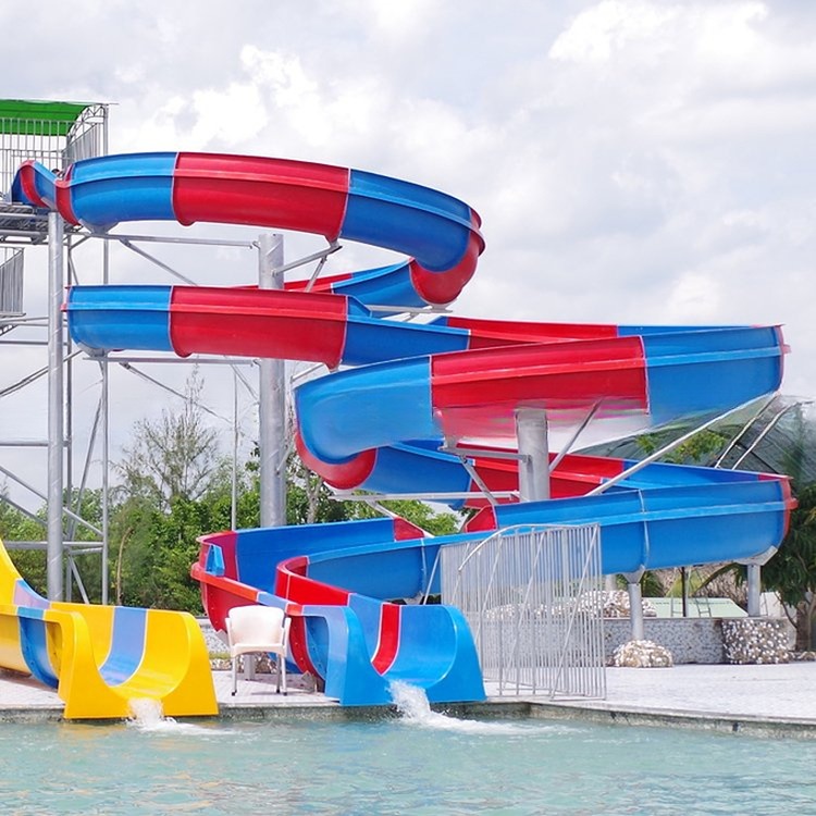 China Factory Fiberglass Water Park Slide Rides Customized Products