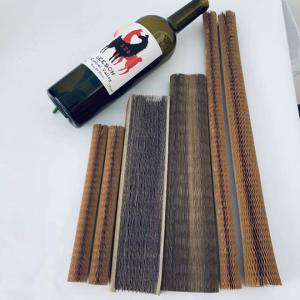 Quality Custom Eco Friendly Kraft Honeycomb Paper Sleeves Bottle Covers Cushioning Protective wholesale