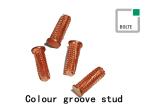 Colour Groove Stainless Steel Weld Studs For Short Cycle Stud Welding DIN EN ISO