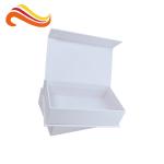 Luxury Magnetic White Color Gift Packaging Boxes With Hot Stamping Pattern