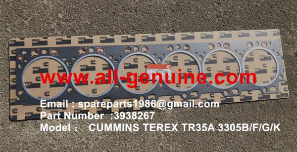 CUMMINS 3938267 GASKET MINING TEREX NHL DUMP TRUCK TR35 TR50 TR60 TR100 3305B