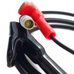 Red And Black Head 5 Pin Power Cable , Leica Total Station Cable For Sr530