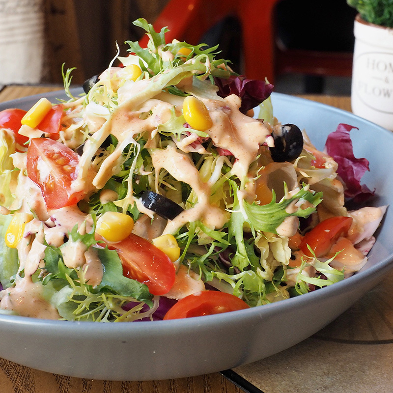 6pcs/ctn Sushi with Vegetables and Low Fat Sesame Salad Dressing Special Vinaigrette