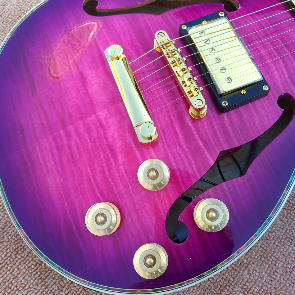 Flame Maple Top & Back Custom LP electric guitar with Abalone binding top & back