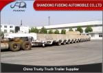 100 - 250 Tons Heavy Equipment Lowboy Trailer , Multi Axles Low Bed Trailer