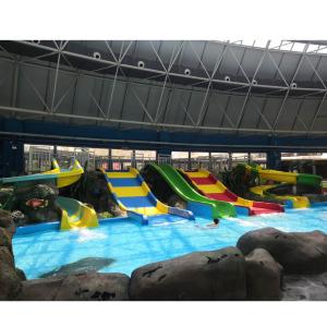 Quality Interactive Fiberglass Kids Water Slide For Family Fun Colorful Design Easy Assembly wholesale