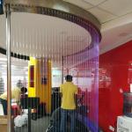 Stainless Steel Digital Water Curtain Colorful Water Fountain