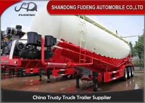 Quality 35 CBM Cummins Motor Bulk Tanker Trailers / BPW Axle Bulk Cement Truck wholesale
