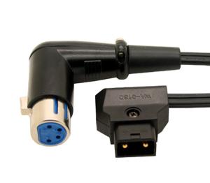 Quality 1.5m D-Tap Male to Angle 4Pin XLR cable wholesale