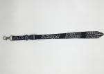 Kappa Black White Color Custom Woven Lanyards For Any Company Logo