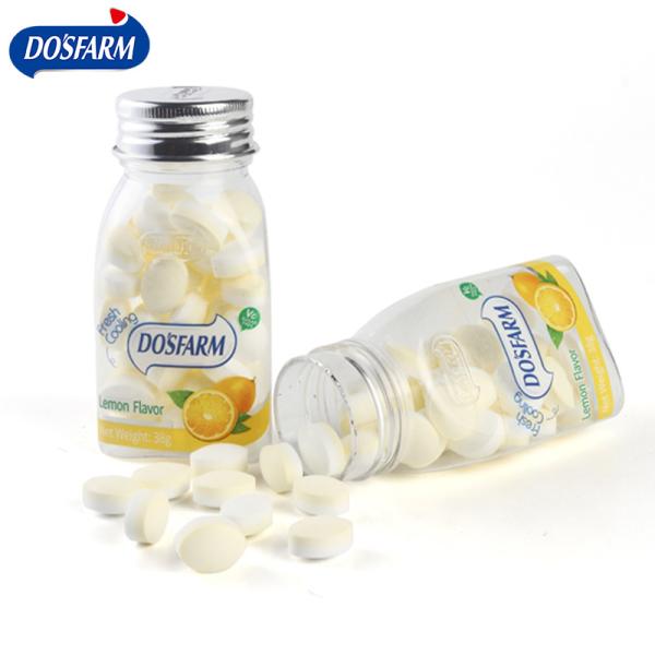 Customized Mints Lemon Flavor Fresh Cooling Sugar Free Vitamin C Healthy Mint