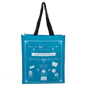 Quality Water Resistant Polypropylene Tote Bags With Laminated Full Color Printing wholesale