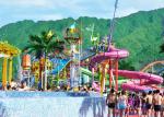 Children Water Aqua Playground , Customized Fiberglass Water Slide