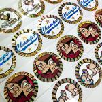 Adhesive Printable Foil Sticker Paper CMYK Clear Foil Labels