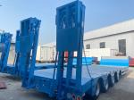 Four-Axle 80t Lowbed Trailer for Construction Projects 24hour Online Service