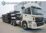 FUWA 13 T three Axle trailer , Low Bed Semi Trailer WABCO ABS JOST Legs