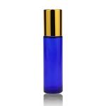 OEM ODM Personal Care 10ml Roll On Bottles Blue Glass For Essential Oil