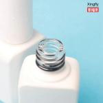 Round Glass 8ml Gel Polish Bottle With Brush And Cap